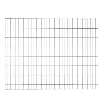Panneau de clôture grillagée premium gris 200 x h.153 cm