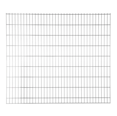 Panneau de clôture grillagée premium gris 200 x h.173 cm