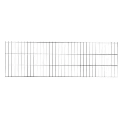 Panneau de clôture grillagée premium gris 200 x h.63 cm