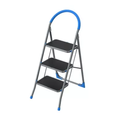 Marchepied pliable Mac Allister acier couleur bleu H.72,6 cm charge maxi 150 kg