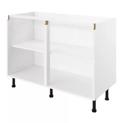 Caisson bas de cuisine blanc L. 120 cm Caraway Innovo GoodHome