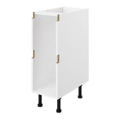 Caisson bas de cuisine à 2 casseroliers blanc L. 30 cm Caraway Innovo GoodHome