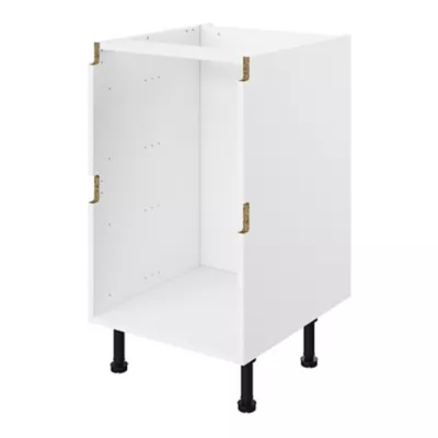 Caisson bas de cuisine à 2 casseroliers blanc L. 50 cm Caraway Innovo GoodHome