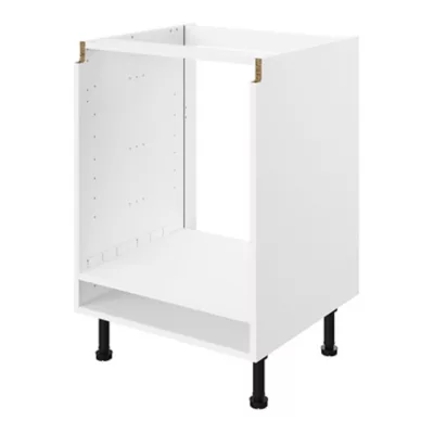 Caisson bas de cuisine pour four blanc L. 60 cm Caraway Innovo GoodHome