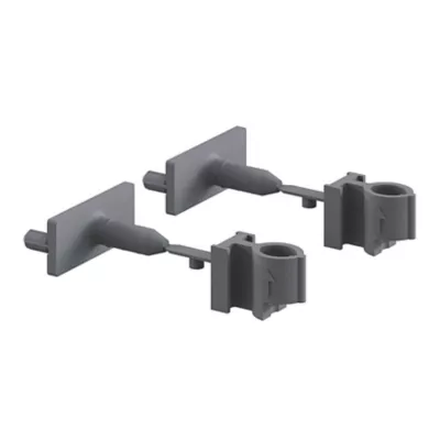 Support de fixation pour rail gris Caraway Innovo GoodHome vendu par 2