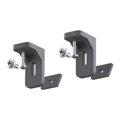 Support de fixation l pour rail gris Caraway Innovo GoodHome vendu par 2