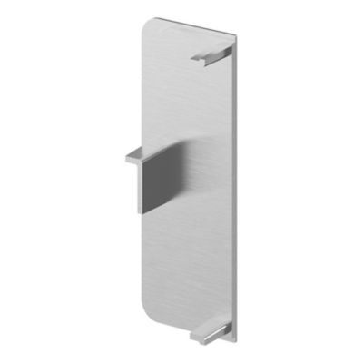 Embout de rail pour tiroir acier brossé Caraway Innovo GoodHome vendu par 2