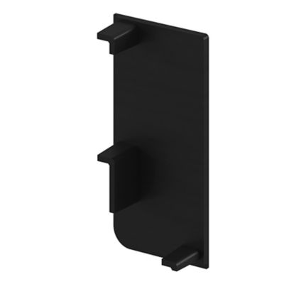 Embout de rail pour plan de travail noir Caraway Innovo GoodHome vendu par 2