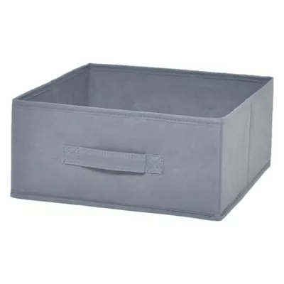 Boîte de rangement rectangulaire en textile Mixxit gris foncé