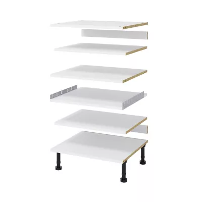 Ensemble de tablettes pour colonne d'électroménager blanc L.60 x P.57 cm Caraway Innovo GoodHome