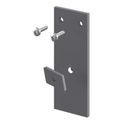 Support de fixation droit pour joue de rail gris Caraway Innovo GoodHome vendu par 2
