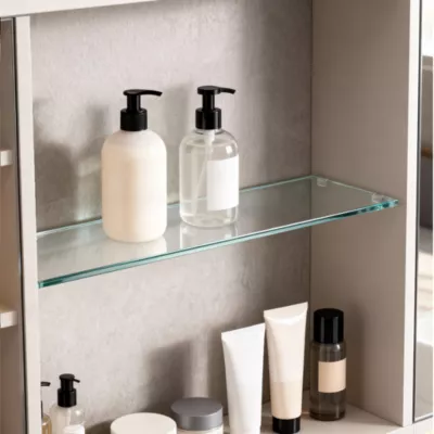Tablette en verre amovible pour armoire de salle de bains l.40 cm GoodHome Imandra