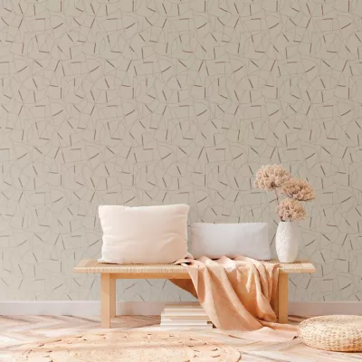 Papier vinyle sur intissé GoodHome Schiele taupe