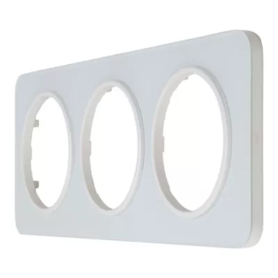 Plaque de finition triple Jacobsen Espen verre blanc à assembler