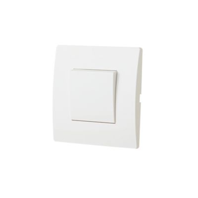 Interrupteur va-et-vient blanc complet, lot de 3