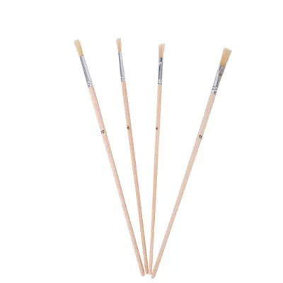 Lot 4 pinceaux artiste GoodHome 2 x n°6 + 2 x n°10