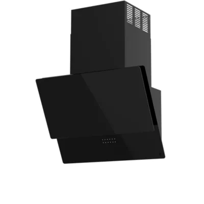 Hotte inclinée PlasmaSense GoodHome GHAG60 en verre noir