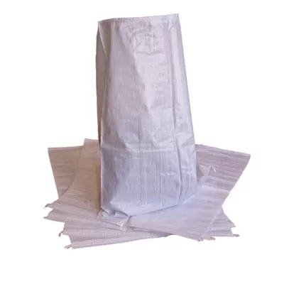 Sac à gravats en polypropylène tissé robuste 50L H.70 x l.50, lot de 5