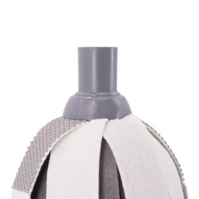 Balai serpillère à franges microfibre et plastique GoodHome blanc et bleu l.8 cm