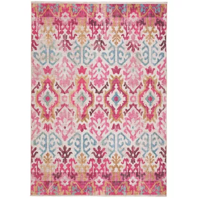 Tapis Dorsey GoodHome rose L.170 x L.120 cm