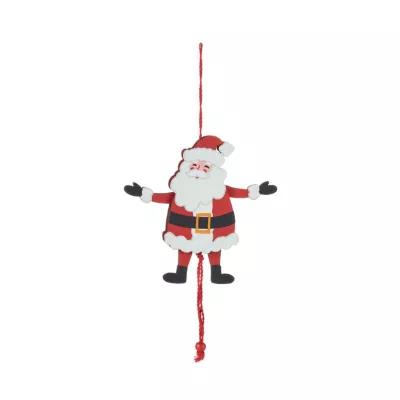 Boule de Noël figurine père Noël en bois 14cm