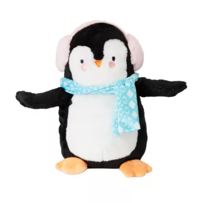 Peluche de Noël animée, musicale et lumineuse pingouin