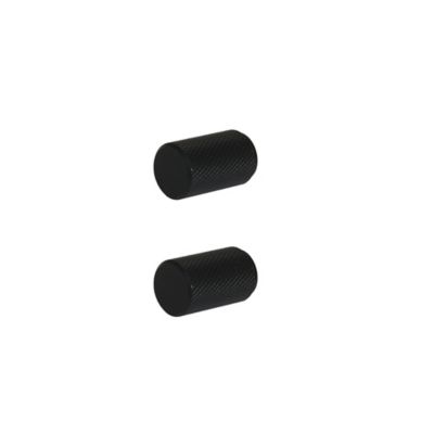 Poignée de meuble de cuisine GoodHome Dukkah noir L. 1,8 cm, 2 pièces