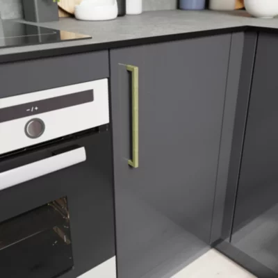 Poignée de meuble de cuisine GoodHome Golpar effet laiton L. 23,3 cm, 2 pièces