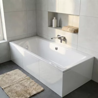 Baignoire double Bolmen L. 180 cm x l. 80 cm blanc