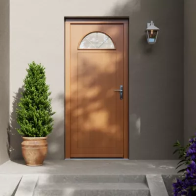 Porte d'entrée FORTIA bois Anaklia 98 x h.218 cm poussant gauche