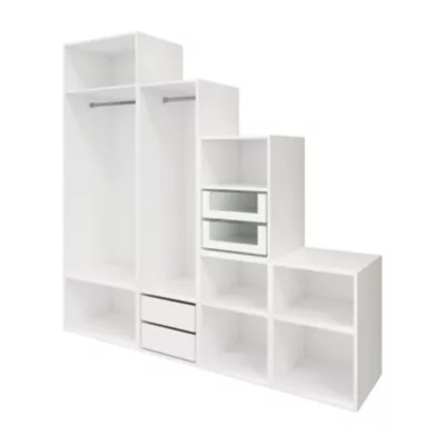 Dressing sous pente et/ou comble blanc GoodHome Atomia H. 225 x L. 225 x P. 58 cm