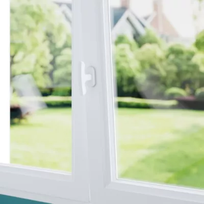 Poignée de fenêtre Irvil GoodHome blanc mat L.104.5 mm