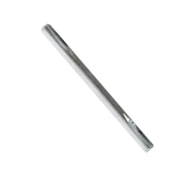Carré de poignée de porte à gorge acier ⌀6 mm H. 6 x L.110 mm gris