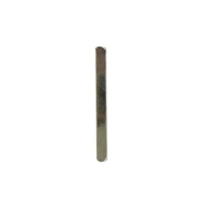 Carré de poignée de porte lisse cremone acier ⌀7 mm H. 7 x L.70 mm gris