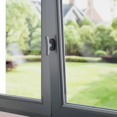 Boitier crémone pour fenêtre Irvil aluminium noir RAL7021 GoodHome
