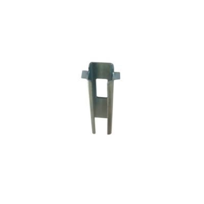 Carré de poignée de porte 2 fourreau x acier ⌀7 mm H.6/7 x L.30 mm gris