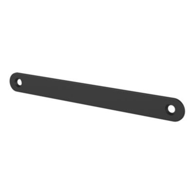 Plaque de poignée de porte Minzh GoodHome noir mat 190 x 7 mm