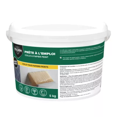 Colle pâte pour papier peint Volden 5kg