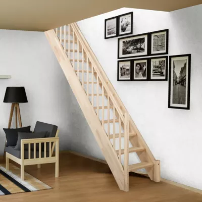 Escalier droit FORTIA chêne naturel 13 marches Eraclea