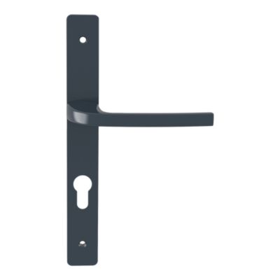 Poignée porte pvc Goodhome Servicio gris anthracite