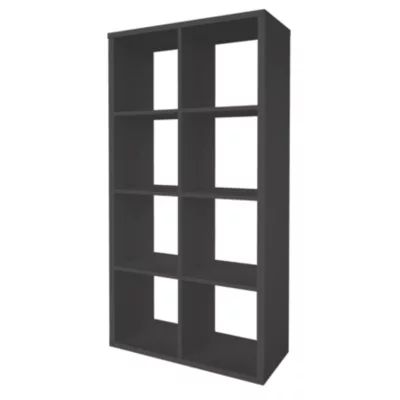 Étagère modulable 8 cubes GoodHome Mixxit anthracite l. 73,5cm x H. 142,6cm