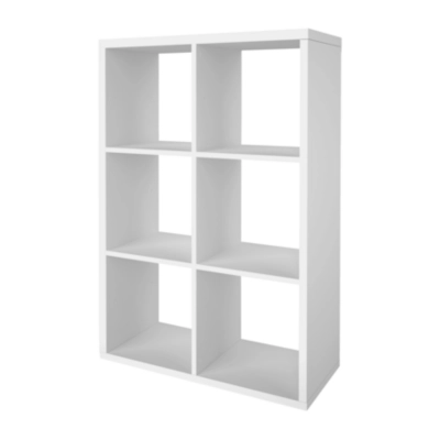 Étagère modulable 6 cubes GoodHome Mixxit blanc l. 73,5cm x H. 108cm