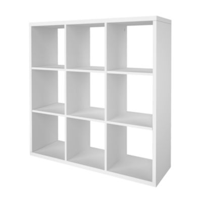 Étagère modulable 9 cubes GoodHome Mixxit blanc H. 108cm x l. 108,1cm
