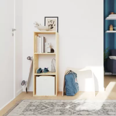 Étagère modulable 3 cubes en pin GoodHome Mixxit l. 36,3 x H. 105,4 cm