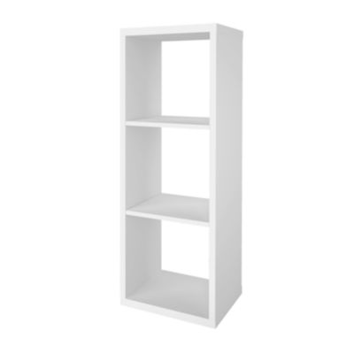 Étagère modulable 3 cubes GoodHome Mixxit blanc l. 38,9cm x H. 108cm