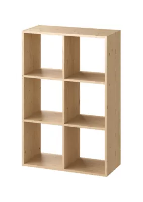 Étagère modulable 6 cubes en pin GoodHome Mixxit l. 70,9 x H. 105,4 cm