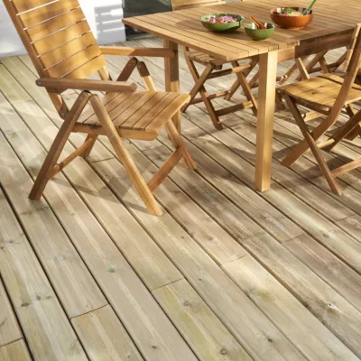 Lame de terrasse pin du Nord Lemhi Klikstrom L.240 x l.14,4 x ép. 2,7 cm