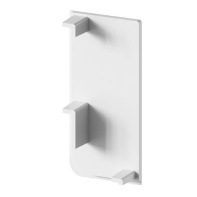 Embout de rail pour plan de travail blanc Caraway Innovo GoodHome vendu par 2