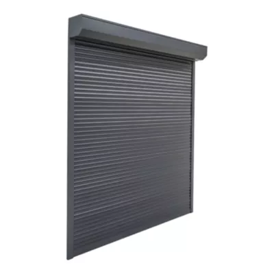 Volet roulant aluminium anthracite - ouverture motorisée - Fortia - l.100 x H.215 cm