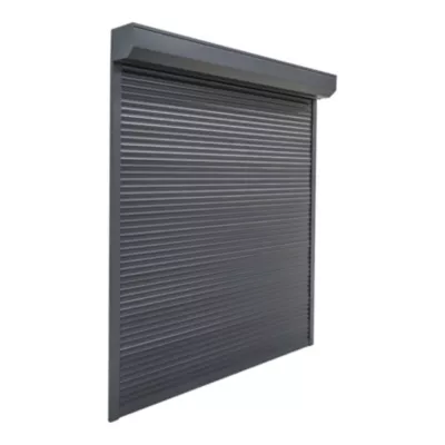Volet roulant aluminium anthracite - ouverture motorisée - Fortia - l.100 x H.175 cm